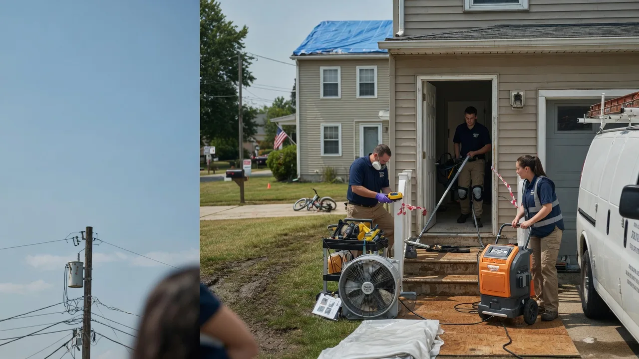 Water Damage Repair in Oakford, IN near me